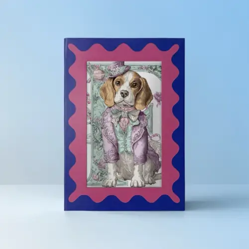 TailMuseum Alphabet Pet Art T-Shirt — Letter F (Personalised)