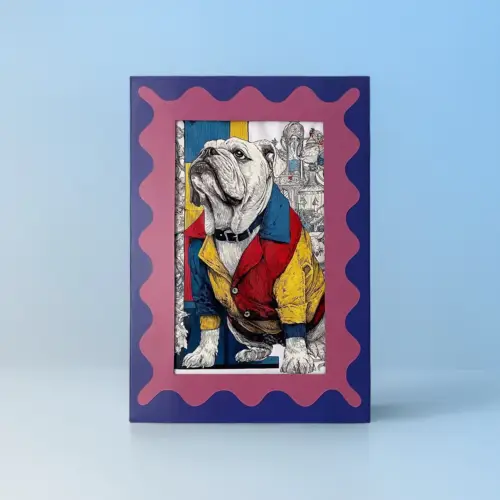 TailMuseum Alphabet Pet Art T-Shirt — Letter I (Personalised)