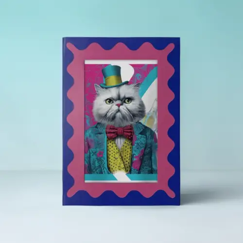 TailMuseum Alphabet Pet Art T-Shirt — Letter K (Personalised)