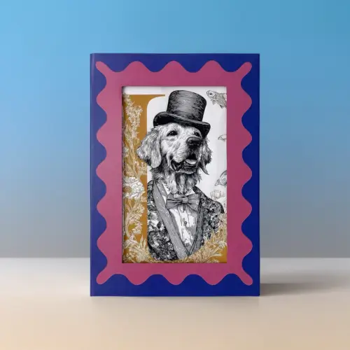 TailMuseum Alphabet Pet Art T-Shirt — Letter L (Personalised)